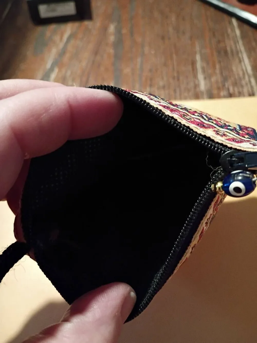 Bulgaria Woven Fabric Coin Purse Zipper Change Bright Multicolor